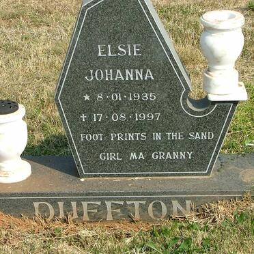 DUFFTON Elsie Johanna 1935-1997