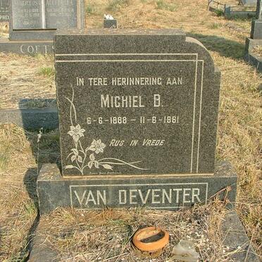 DEVENTER Michiel J., van 1888-1961
