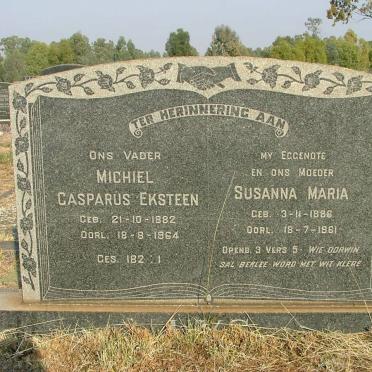 EKSTEEN Michiel Casparus 1882-1964 &amp; Susanna Maria 1886-1961