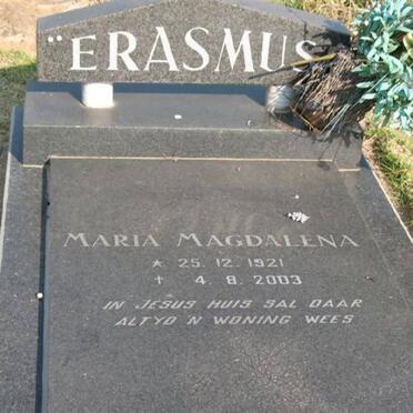 ERASMUS Maria Magdalena 1921-2003