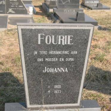 FOURIE Johanna 1905-1977