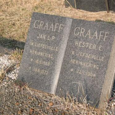 GRAAFF Jan L.P. 1886-1973 &amp; Hester E. 1908-