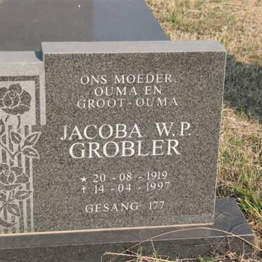 GROBLER Jacoba W.P. 1919-1997