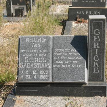 GERICKE George Sabastiaan 1909-1985