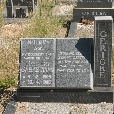 GERICKE George Sabastiaan 1909-1985
