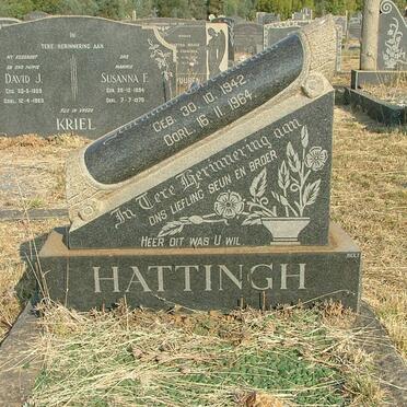 HATTINGH Johannes Cornelius 1942-1964