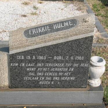 HULME Frikkie 1963-1980