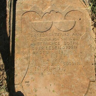 HATTINGH Johanna Jocomina nee BOTHA 1857-1917
