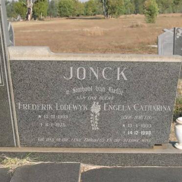 JONCK Frederik Lodewyk 1903-1975 &amp; Engela Catharina SMITH 1909-1998
