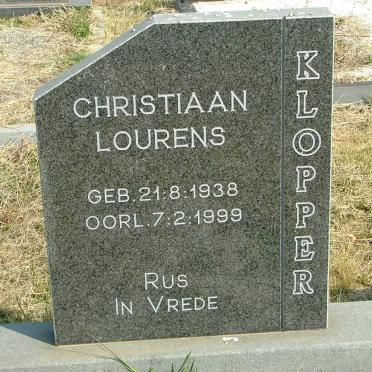 KLOPPER Christiaan Lourens 1938-1999