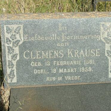 KRAUSE Clemens 1881-1959