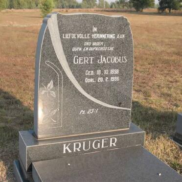 KRUGER Gert Jacobus 1898-1986