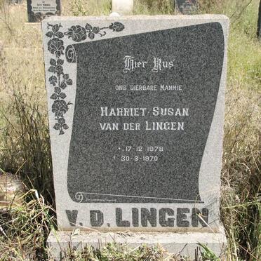 LINGEN Harriet Susan, van der 1878-1970