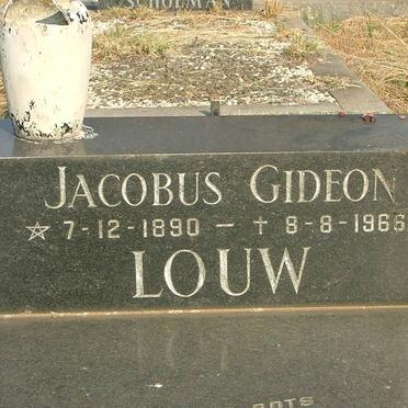 LOUW Jacobus Gideon 1890-1966