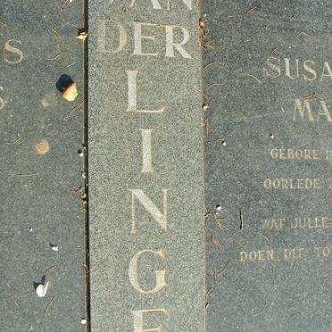 LINGEN ?, van der ??-?? &amp; Susanna Maria ??-??