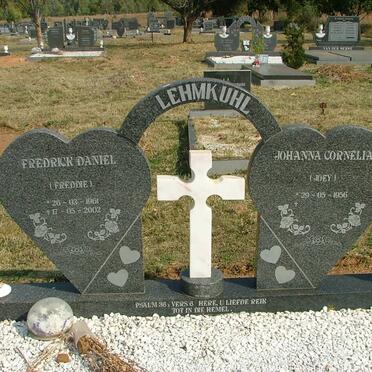 LEHMKUHL Fredrick Daniël 1961-2001 &amp; Johanna Cornelia 1956-