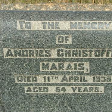 MARAIS Andries Christoffel -1935