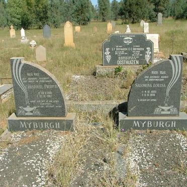 MYBURG Christoffel Philippus 1888-1969 &amp; Salomina Louisa 1889-1976