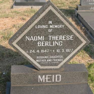 MEID Naomi Therese Berling 1947-1977