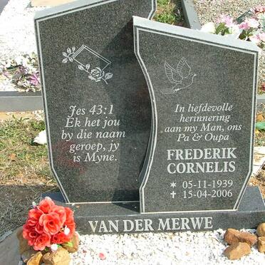 MERWE Frederik Cornelis, van der 1939-2006