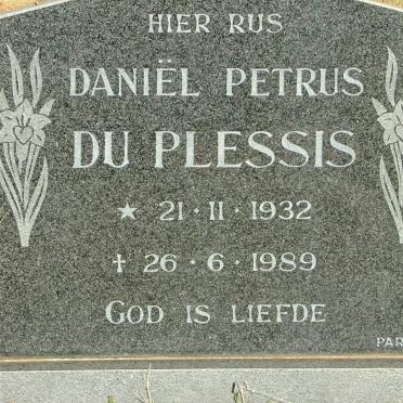 PLESSIS Daniël Petrus, du 1932-1989