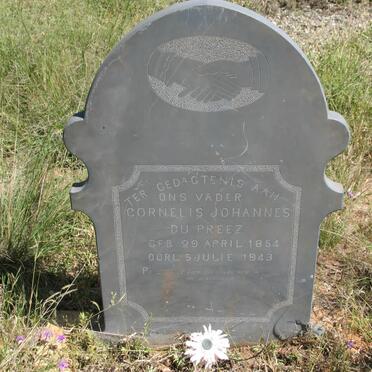 PREEZ Cornelis Johannes, du 1854-1943