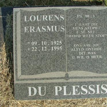 PLESSIS Lourens Erasmus, du 1925-1995