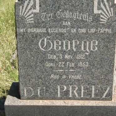 PREEZ George, du 1912-1953
