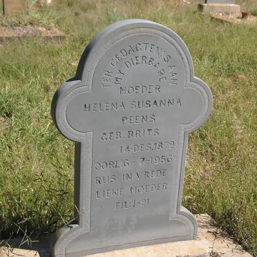 PEENS Helena Susanna nee BRITS 1872-1956