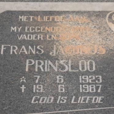 PRINSLOO Frans Jacobus 1923-1987