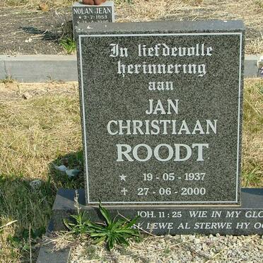 ROODT Jan Christiaan 1937-2000