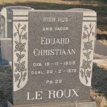 ROUX Eduard Christiaan, le 1905-1973