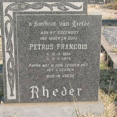 RHEDER Petrus Francois 1906-1976