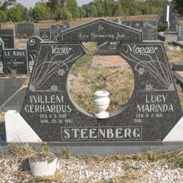 STEENBERG Willem Gerhardus 1930-1983 &amp; Lucy Marinda 1931-