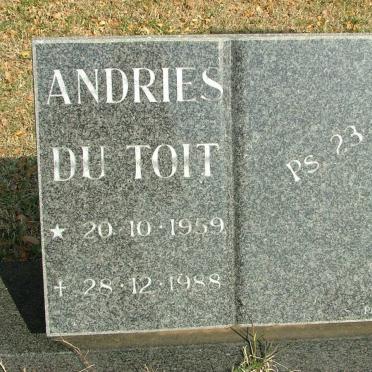 TOIT Andries, du 1959-1988