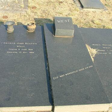 WEST George John Beattie 1895-1962 &amp; Maria Magaretha 1897-1987