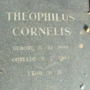 ? Theophilus Cornelis 1899-1987