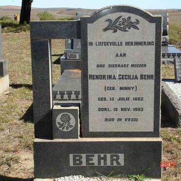 BEHR Hendrina Cecilia née MINNY 1882-1953