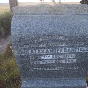 BANFIELD John Alexander 1877-1918