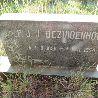 BEZUIDENHOUT P.J.J. 1858-1954