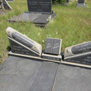 CORDIER Walter James 1892-1983 & Johanna Sophia Louisa 1902-1973