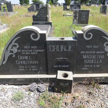CRONJE Daniel Christiaan 1907-1972 & Magrietha Isabella 1911-
