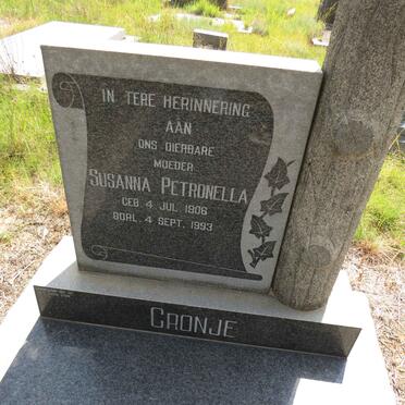CRONJE Susanna Petronella 1906-1993