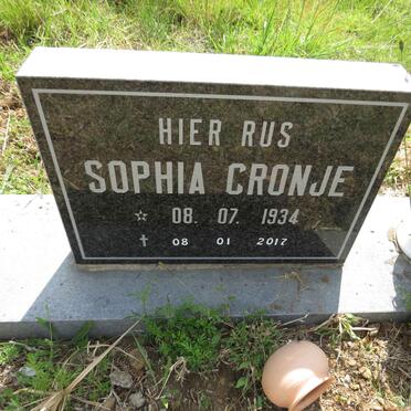 CRONJE Sophia 1934-2017