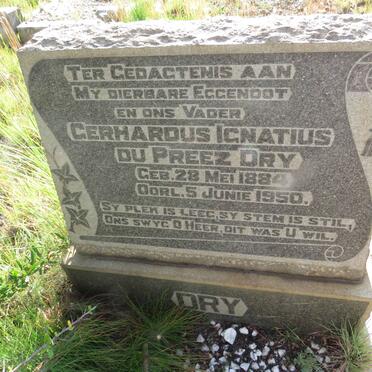 DRY Gerhardus Ignatius du Preez 1884-1950