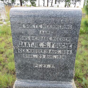 FOUCHE Jaatjie S. nee KRUGER 1894-1936