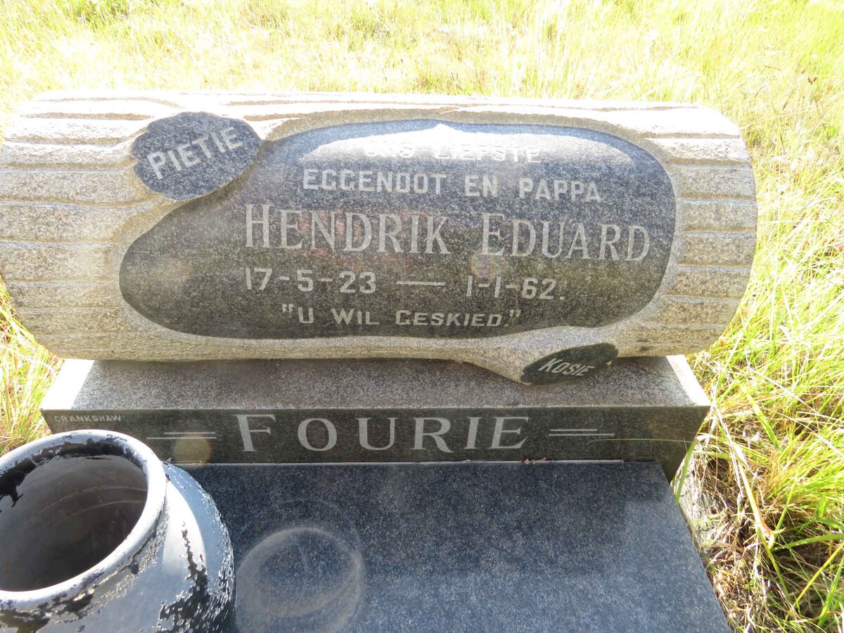 FOURIE Hendrik Eduard 1923-1962