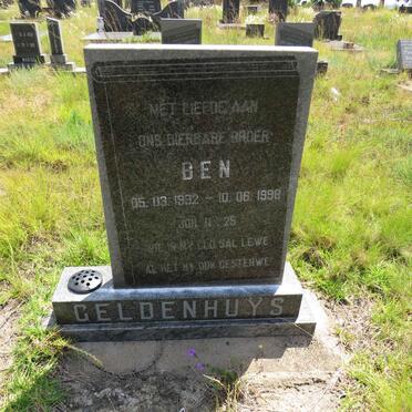 GELDENHUYS Ben 1932-1998