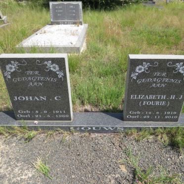 GOUWS Johan C. 1911-1969 & Elizabeth H.J. FOURIE 1919-2010