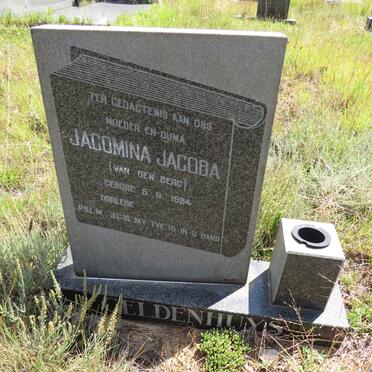 GELDENHUYS Jacomina Jacoba nee VAN DEN BERG 1934-